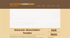 Desktop Screenshot of holztechnik-hummel.de